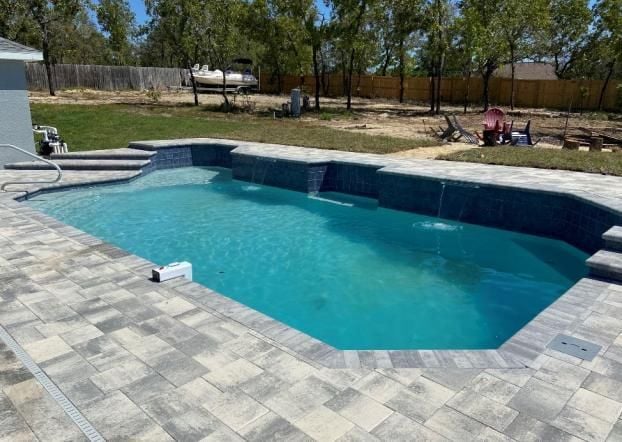 Inground pool installation by Trinity Pools, Inc. in Spring Hill, FL